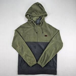 O'Neill Men's Green and Gray Zip-Up Sweater